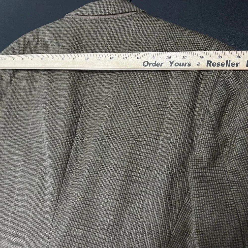 Polo Ralph Lauren University Club Blazer Mens 44 Brown Glen Plaid Wool Jacket